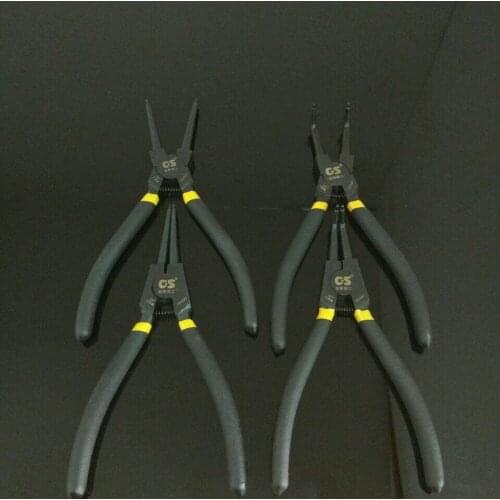 Free shipping 4pcs/set 7" External / internal with straight / bent handle stick plastic circlip pliers spring removal tool