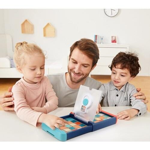 Montessori Childrens Toys DIY Huarong Road 3 in 1 Games For Children Color Number Mind Training Educational Toy Gifts For Kids