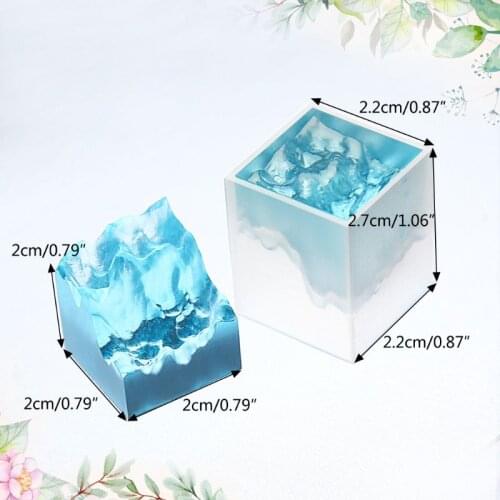 Double-side Snow Mountain Mold Epoxy Resin Silicone Mold Micro Landscape Craft E56C
