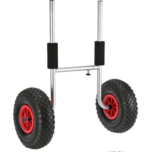 50KG Loading Capacity Kayak Trolley Portable Lightweight Detachable Boat Kayak Carrier Drag Trailer Kayak Transport Cart