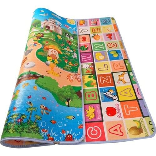 Baby Crawling Gym Mats Non-Toxic Kids Game Pad Family Picnic Rugs Infant Playing Carpets 180CMx120CM Thickness 1.5CM