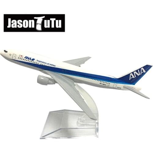 JASON TUTU 16cm Japan ANA Boeing B777 Airplane Model Plane Model Aircraft Diecast Metal 1/400 Scale Planes Factory Drop shipping
