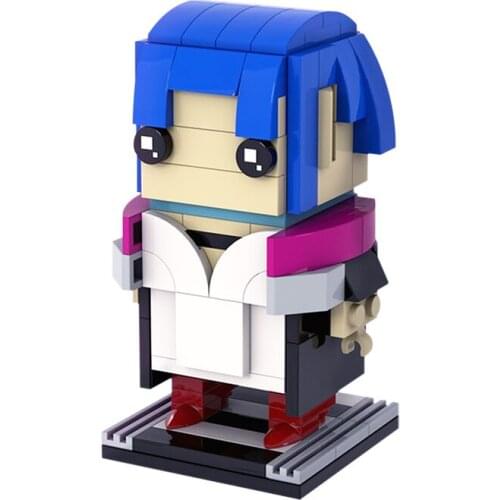 MOC Mini Game Brickheadzals Creativity Cartoons Bricks Building Blocks DIY Model Assembly Construction Educational Toys Gift