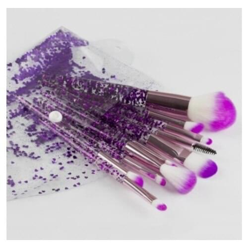 Walensee 10'Lu Silvery Makeup Brush Set