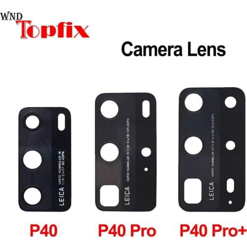 New Back Rear Camera Lens Glass Replacement For Huawei P40 Pro Lens With Sticker Top Quality P40 Pro+ Back Rear Camera Lens