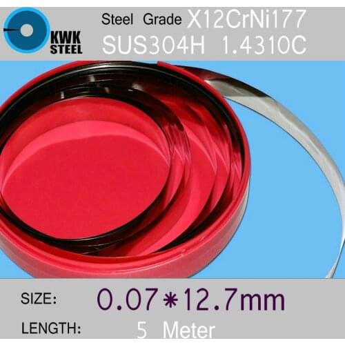 Stainless Steel Strips 0.07*12.7*5000mm in Coil for Molds Distance Washer High Precision Parts Coiled Silicon Steel Sheet
