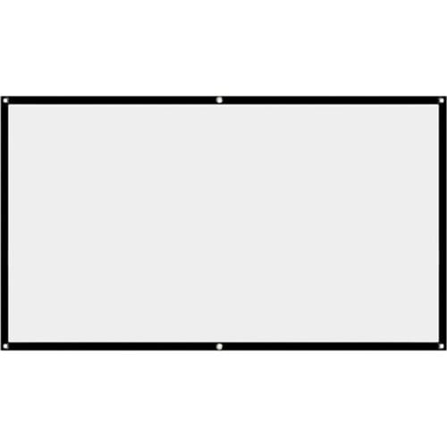 Projector Simple Curtain Folding Soft HD Projector Screen 84/100/120/150inch 3D Projection Movies Screen For Office Home Theater