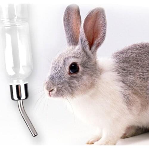 Drop Ship Stainless Steel 180ml Drinking Straws Water Bottle Feeder Pet Rat Hamster Rabbit