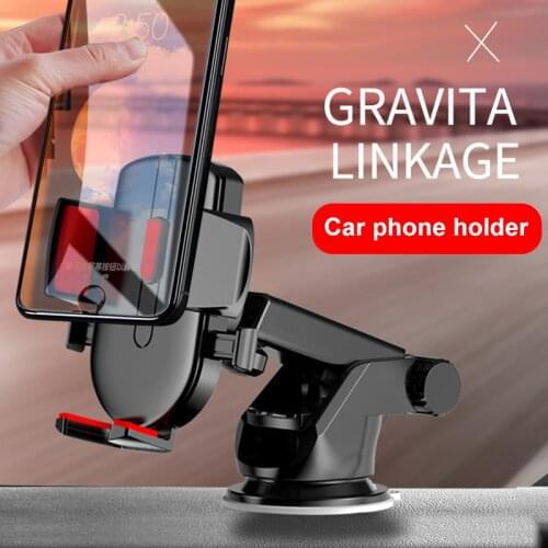 Adjustable Car Phone Holder Gravity Sensor 360 Rotation Auto Mobile Smart Phone Holder GK99
