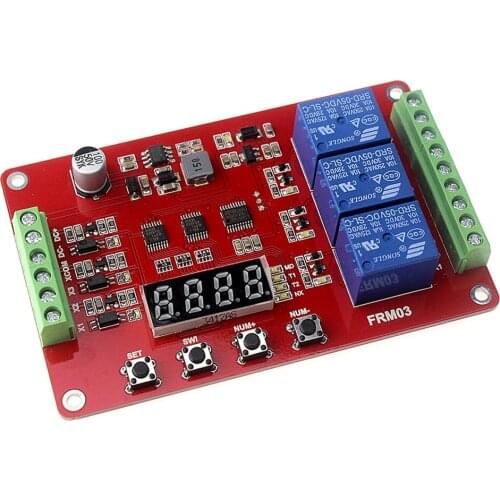 Smarian FRM03 relay module cycle delay timing switch self-locking module 18 function can be set relay development board kit