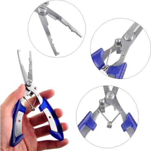Outdoor Fisherman Stainless Steel Scissors Line Cutter Lure Bait Remove Hook Tackle Remove Hook Fishing Tackle Tool 3 Color