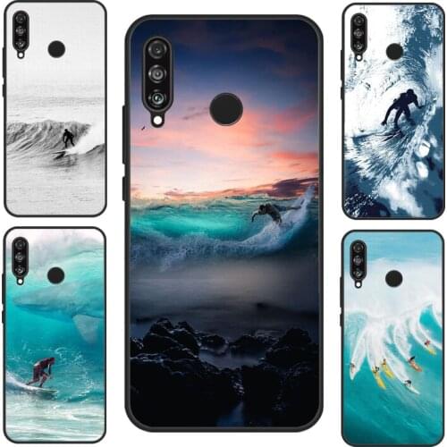 Surf Surfing Wave For Huawei P20 Lite P30 P40 Pro P Smart 2019 2021 Nova 5T Case For Honor 10i 20 8A 8X 9X