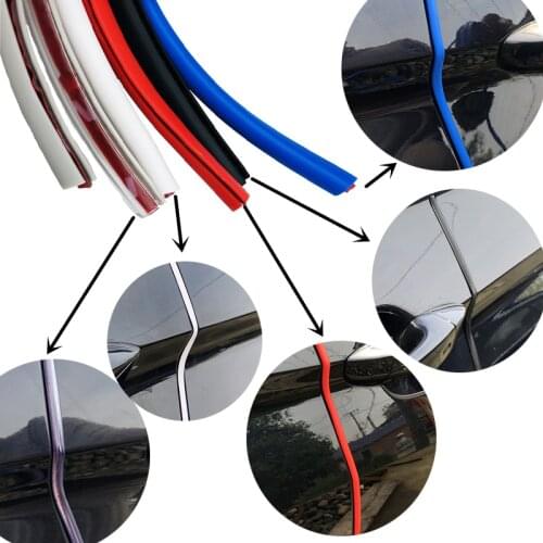 Car Styling Edge Guards Trim Strip For volkswagen vw Fox Golf 5 6 7 E Jetta 5 6 Phaeton Pointer Passat B6 B7 B8 CC Accessories