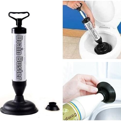 Clogged Remover Sewer Dredge Vacuum Pipe Toilet Plungers Drain High Pressure Air Drain Manual Dredge Machine Cleaning Tools#22