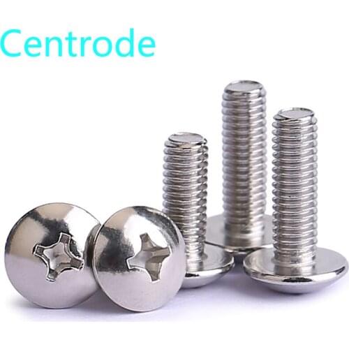 M3m4m5m6 nickel plated color zinc black zinc cross large flat head screw TM half round head umbrella head screw 20Pcs