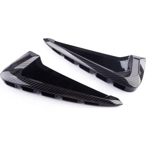 2pcs/Set Car Side Marker Fender Air Wing Vent Trim Cover Carbon Fiber Black Fit for BMW X5 F15 X5M F85 2014 2015 2016 2017 2018