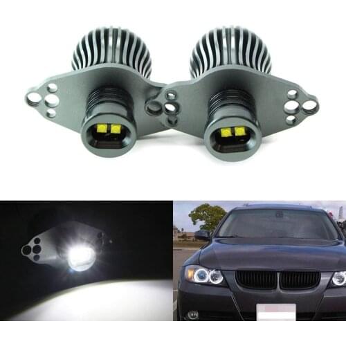 2X LED Angel Eye Marker Bulbs for BMW E90 3 Series 20W Xenon White High Power LED Light