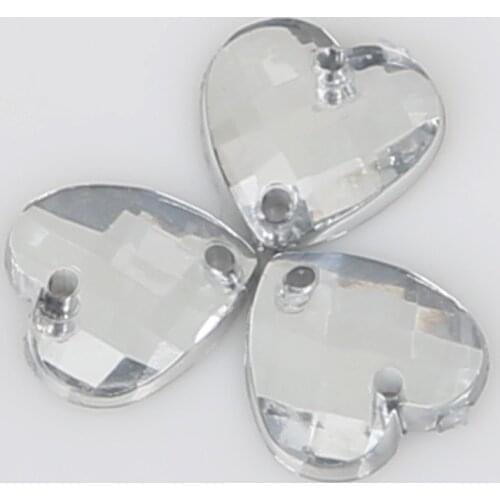 50-100Pcs Sewing Crystal Flatback Rhinestone Acrylic Beads Sew On Strass Crystal Stones For DIY Clothes Decoration