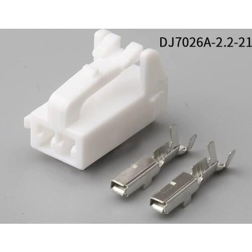 500SETS DJ7026A-2.2-21 2.2mm 2Pin AMP Car Electrical Wire Connectors for VW,BMW,Honda,Toyota,NISSAN AND other models