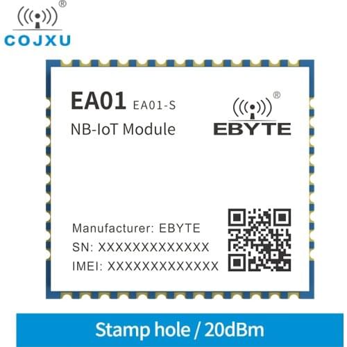 699MHz~960MHz 1.71GHz~2.2GHz 3GPP Standards and FOTA Dual-Core B3 B5 B8 TCP UDP MQTT COAP LwM2M NB-IoT Module EA01-S