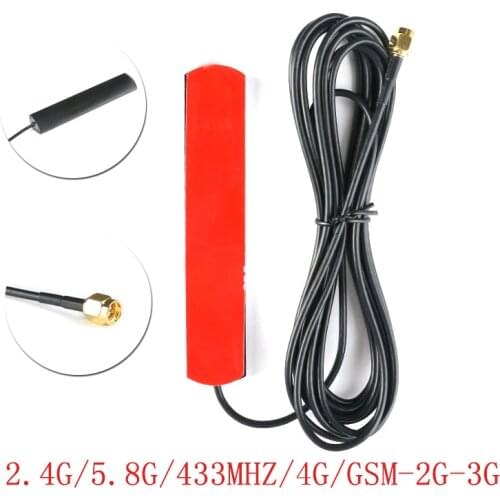 2.4G/5.8G/433MHZ/4G GSM Antenna SMA Male Connector 8dbi Gsm Aerial RG174 With 3M Length Cable for GSM