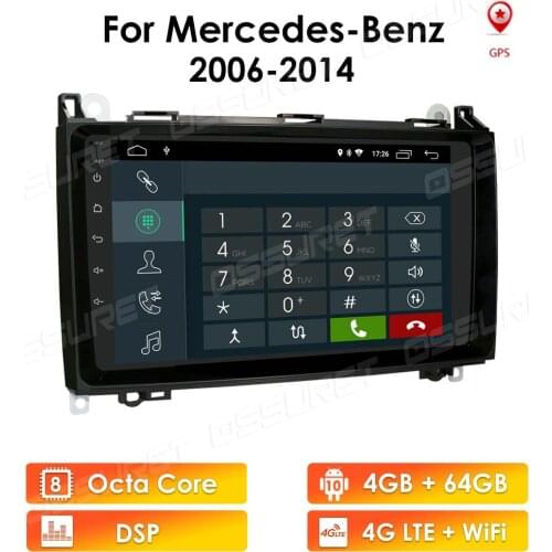 Android 10.0 Car AutoAudio Player Radio for Mercedes Benz B200 A B Class W169 W245 Viano Vito W639 Sprinter W906 Navigation GPS