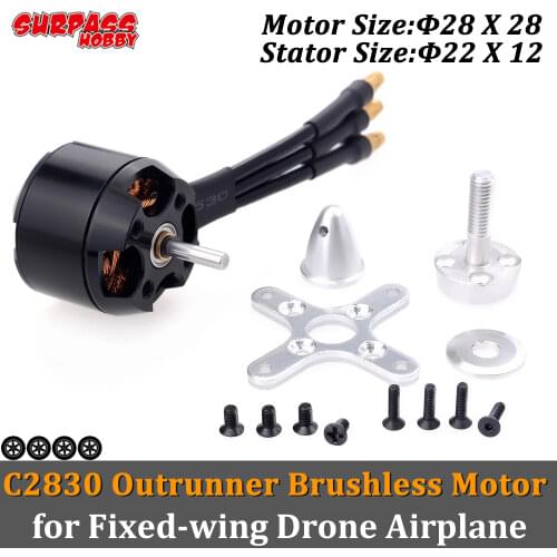 Surpass Hobby 2212 C2830 Brushless Motor 750KV 850KV 1000KV 1300kv Outrunner 30A ESC for RC Model Helicopter Fixed Wing Drone