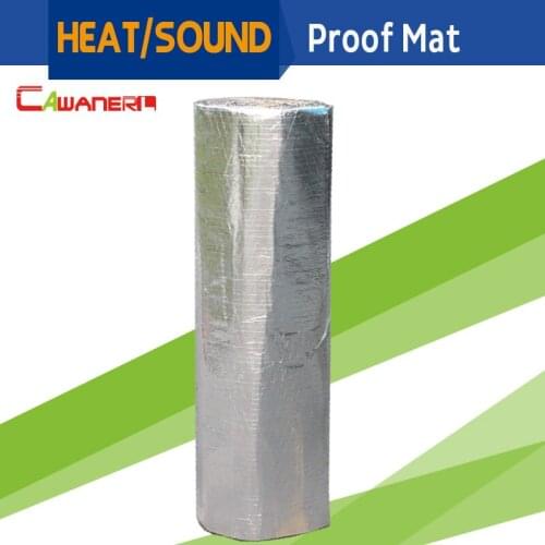 Cawanerl 1 Roll 8sqm 800CM X 100CM Car Heat Sound Shield Insulation Proof Mat Pad Deadener For Firewall Door Roof Trunk Floor