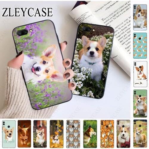 Welsh Corgi dog puppy Soft silicone Phone Case For huawei honor 10 10i 10lite 8c 8A 8X 9 9A 9lite 20 20s 20i 20lite mate20 Cover