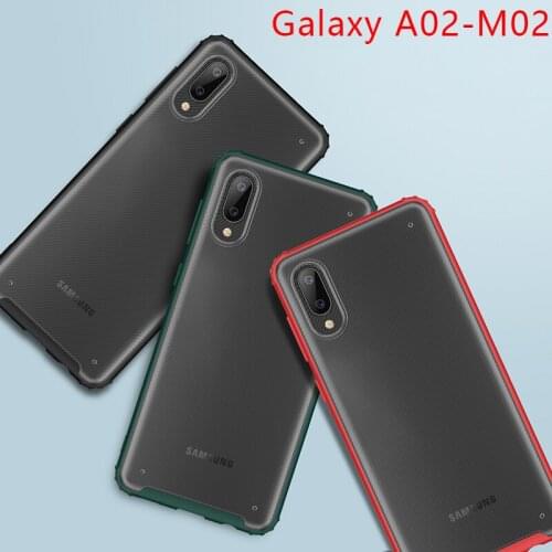 Case for samsung a02 m02 bumper cover on galaxy a m 02 02a 02m 6.5 protective phone coque back bag silicone matte soft tpu shell