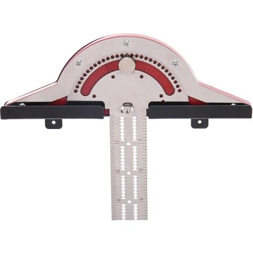 Woodworkers Edge Rule Efficient Protractor Angle Protractor Woodworking Ruler Angle Measure Stainless Steel Carpentry Tool