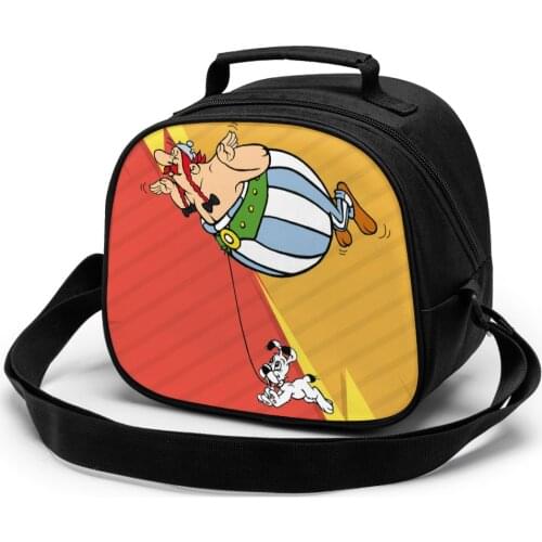 Asterix Obelix Children Lunch Bag Lunch Bag Student Portable Insulated Office Lunch Box Picnic Bags Thermal Food Tote Handbag