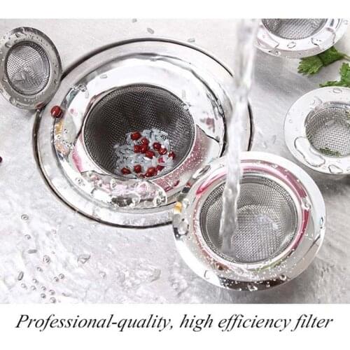 Stainless Steel Kitchen Sink Strainer Stopper Waste Plug Sink Filter Bathroom Basin Sink Drain Deodorization Tool 5/7/9/11CM