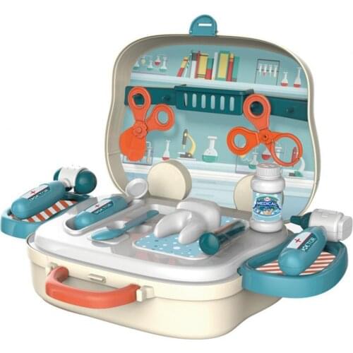 1 Set Play House Toys Mini Children Gift Plastic Pretend Play House Suitcase Toy Educational Kid Toys for Cosplay