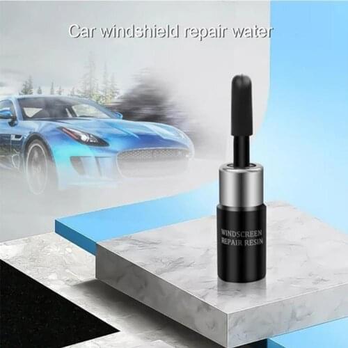 Car Windshield Repair Agent Suits Auto Window Glass DIY Black Chip Crack Tool White Kit Resin Windscreen F3B8