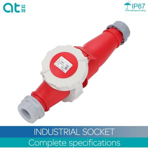 IP67 32A Waterproof Industry Socket Plug Coupler 3 4 5 Core Male Famale Electrical Connector
