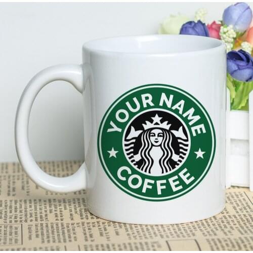 Custom Name Mug 11oz Ceramic Classic Coffee Cup Customized Cool Design Tea Mug Creative Printing Custom Logo Dropshipping