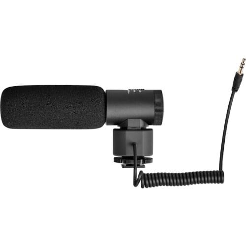 Comica Cvm-V20 Condenser Video Microphone Interview Microphone Super Anti-Interference Double Internal Mics for Dslr Camera Camc