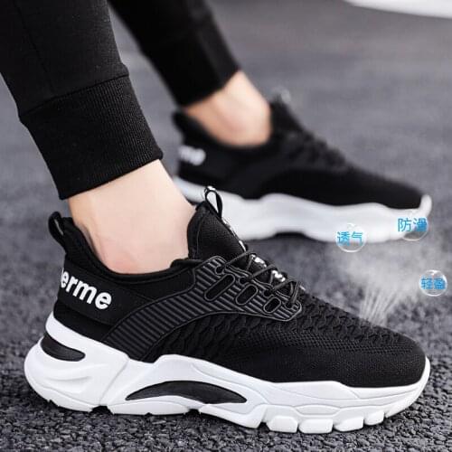 New Adult Men Mesh Sports Shoes Cushioning Running Shoes Men Casual Breathable Men Training Competitive Sports Jogging Shoes