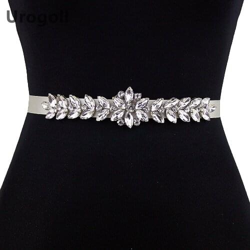 Trendy Women Belt Wedding Bridal Wedding Belt Accessories Rhinestone Sash Crystal Beads Bridesmaid Belt For Wedding Dress up