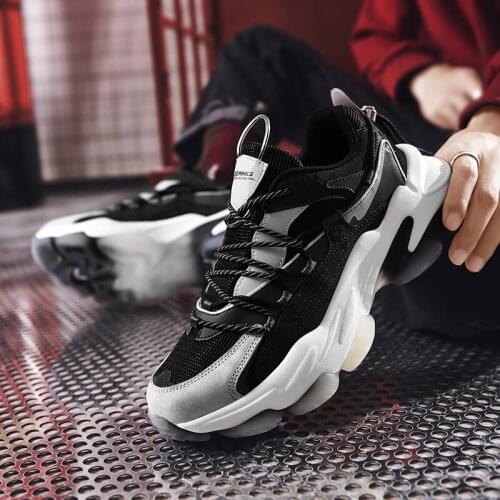 Mens Casual Sneakers Breathable Light Sports Platform Running Shoes for Men Tenis Masculino Trainers Zapatos Hombre Chaussure