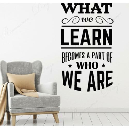 Wall Stickers School Classroom Quote Phrase Lettering Words Vinyl Decals Read Room Decor Dorm Removable Murals Wallpaper 4335