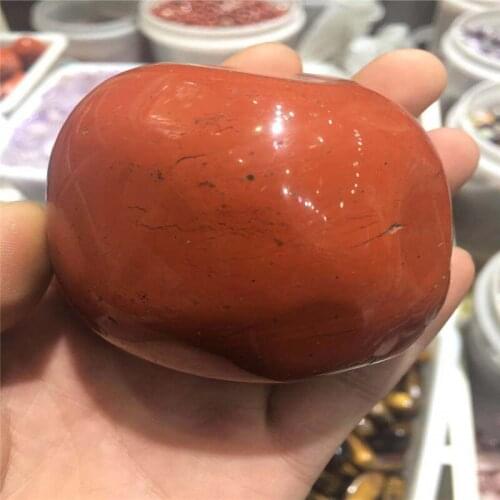 Natural crystal raw stone, crystal hands play, red jasper irregular stone, household decorative crystal decoration