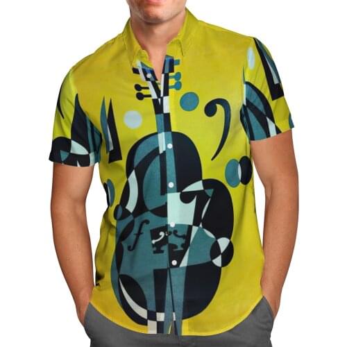 Rock Jazz 3D Beach Breathable Hawaii Summer 2021 Shirt Short Sleeve Shirt Streetwear Oversized Chemise Hombre Blusa Masculina-19