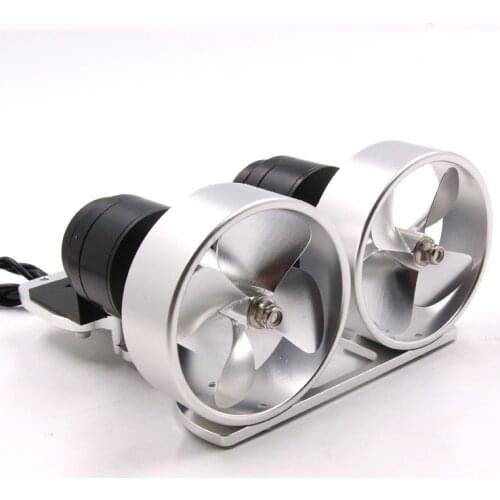 24V dual motor power 9kg thrust underwater propeller waterproof motor KYO-4T-DUAL metal propeller for thruster RC boat