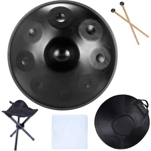 Professional 9/10 Tone Steel Tongue Drum Ethereal Drum Steel Percussion Instrument With Drum Bag and Drum Stand