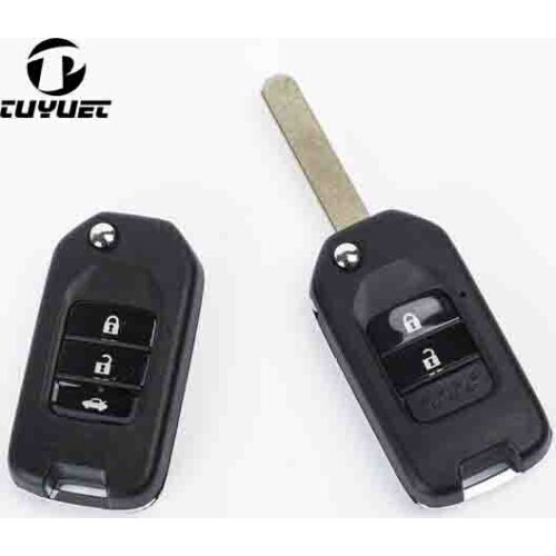 REPAIRING FOB CASE 2 3 BUTTONS REPLACEMENT FOR HONDA CRIDER JADE CIVIC ACCORD CITY ODYSSEY FOLDING FLIP REMOTE SHELL