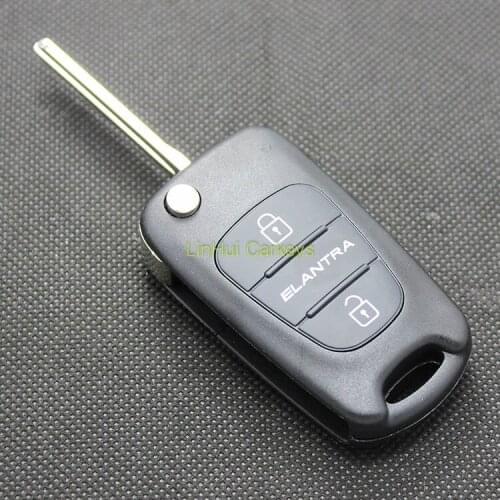 PINECONE for HYUNDAI ELANTRA Remote Key 3 Buttons Uncut Blade Modified Remote Blank Key Shell 1 PC