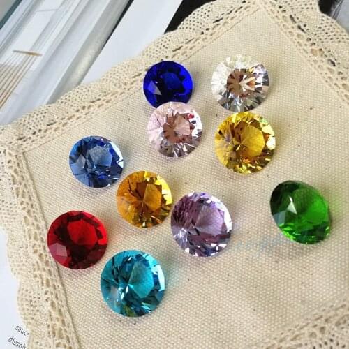 Showcase Shopwindow Decorative Crystal Glass 20mm Diamond Shape Display Cabinet Ornament Free shipping 20pcs/box/lot