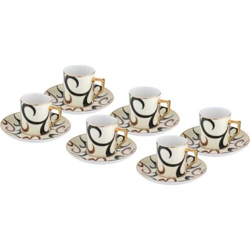 Porio Wave Pattern Cream Color Turkish Cah. Fin.tk